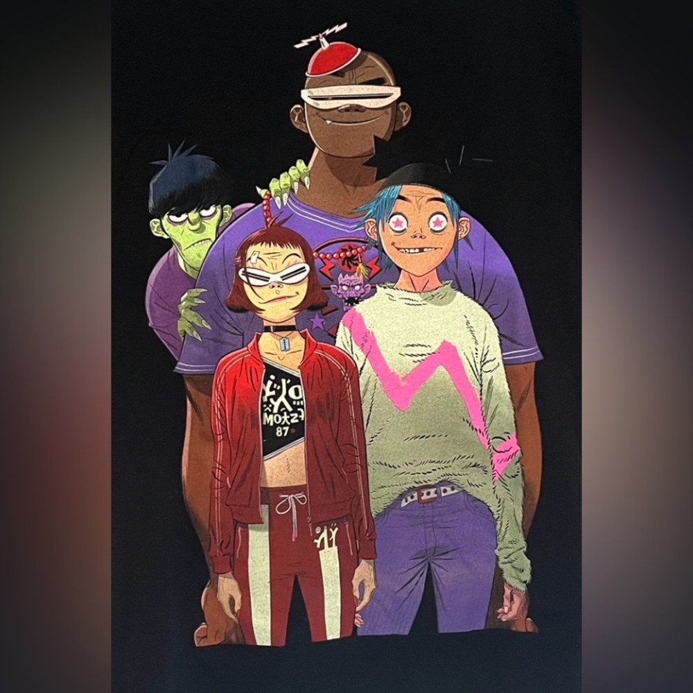 Gorillaz 2022 tour shirt.